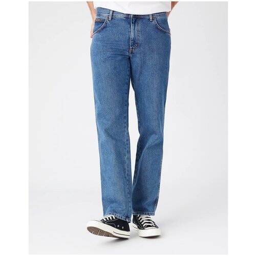 Джинсы Wrangler, размер W36/L36, синий джинсы levi s размер w36 l36