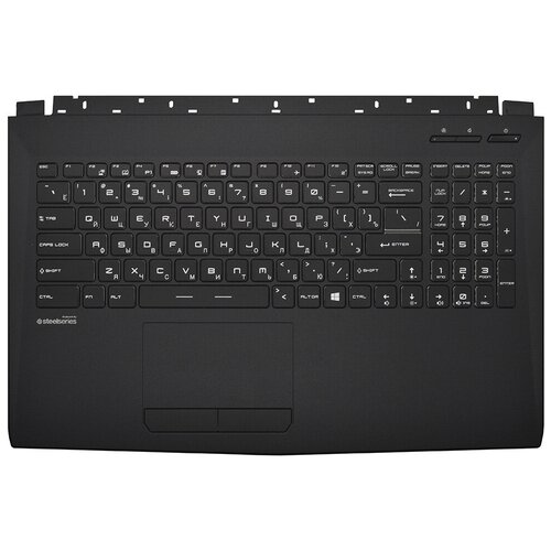 фото Клавиатура для ноутбука msi gv62vr 7rf черная топ-панель c rgb-подсветкой