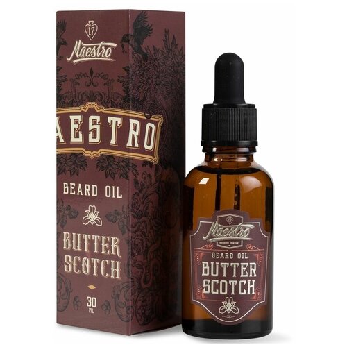 Maestro Beard Oil Butter Scotch - Масло для бороды Виски 30 мл