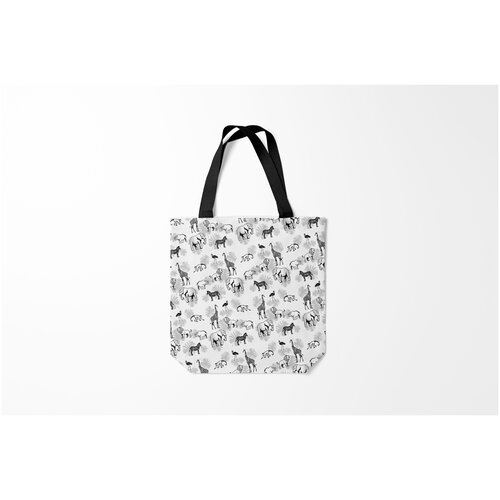 фото Сумка-шоппер / 40х40 см / звери / разные африканские животные burnettie