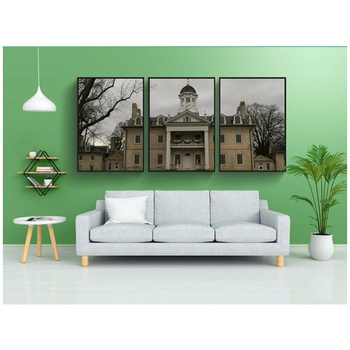 фото Набор модулных постеров для интерьера "особняк гамильтон, история, мэриленд" 60x90 см. в тубусе, без рамки lotsprints