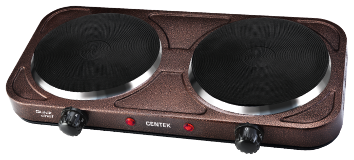 Настольная электро плита Centek CT-1507 коричневый