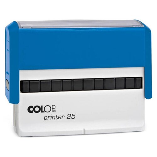 оснастка colop printer q20 для печати штампа факсимиле поле 20х20 мм корпус черный Оснастка Colop Printer 25 для печати, штампа, факсимиле. Поле: 75х15 мм. Корпус: синий.