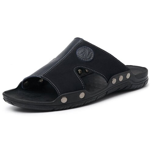 Шлепанцы Alessio Nesca мужские Z1120 размер 40, цвет: темно-синий