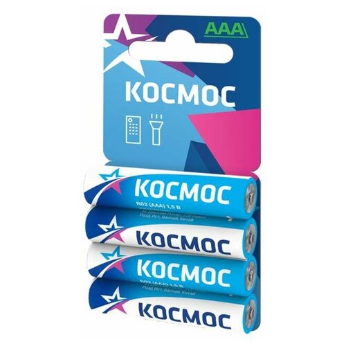 Элемент питания солевой R03 4хBL (блист.4шт) Космос KOCR034BL ( 30 упак.)