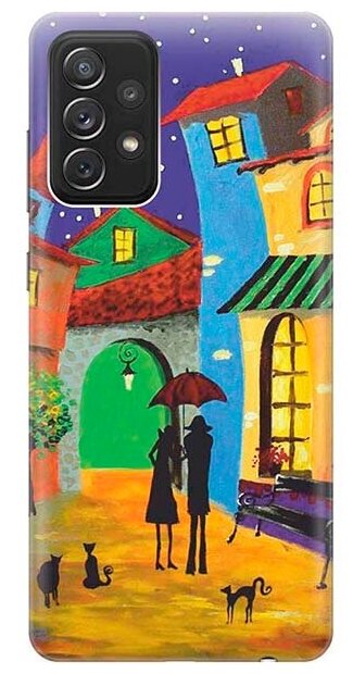 RE: PA Чехол - накладка ArtColor для Samsung Galaxy A72 с принтом "Разноцветный город"