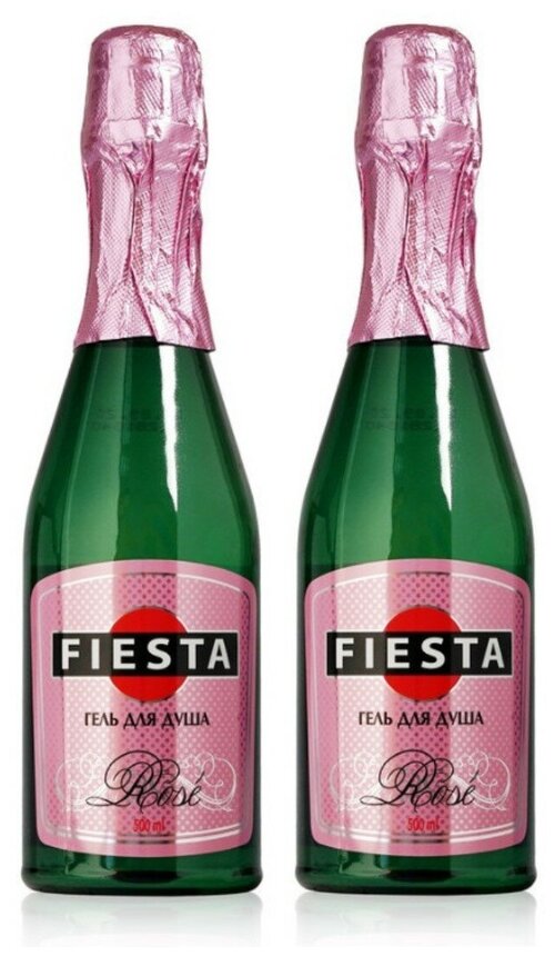 Fiesta Rose Гель для душа в виде бутылки шампанского 500 мл 2 бутылочки
