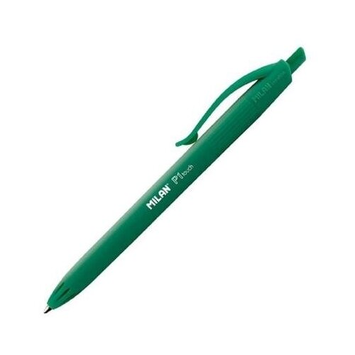 Ручка шариковая автоматическая Milan P1 Touch зеленая (толщина линии 1 мм) 4 шт.