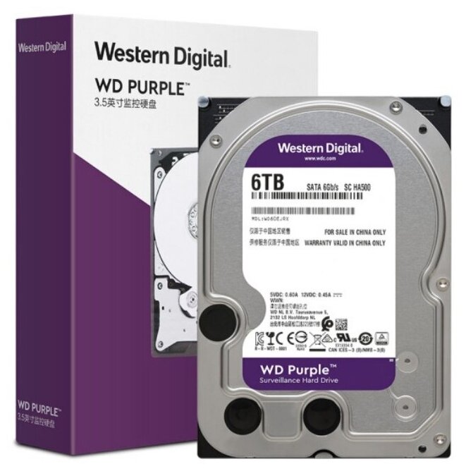 Внешний жесткий диск Western Digital Purple (WD62PURX) 6TB, 3.5
