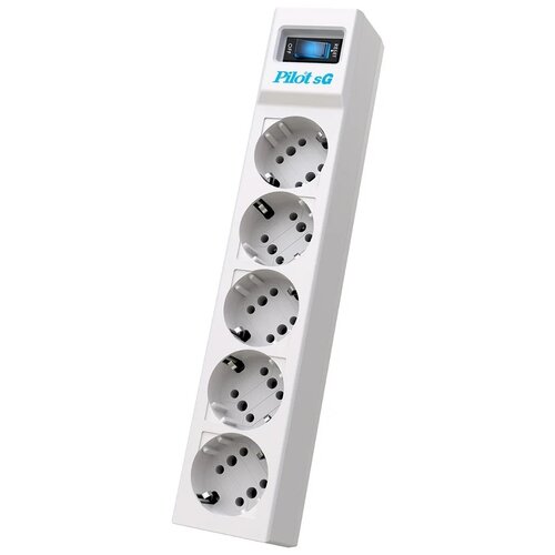 Сетевой фильтр Zis Pilot SG 5x10 5/10 Sockets 3m White