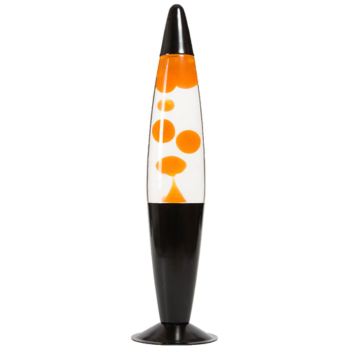 фото Лава-лампа, 41 см black, прозрачная/оранжевая хиттой