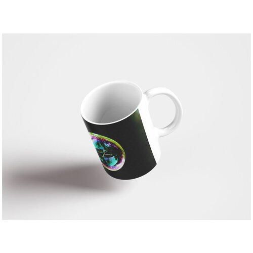 фото Кружка "мыльный пузырь, разноцветный, пуля 320 мл. белая" lotsprints