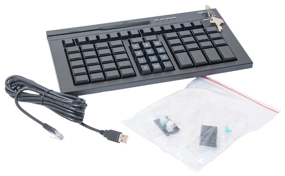 Клавиатура программируемая Poscenter S67B (черная)