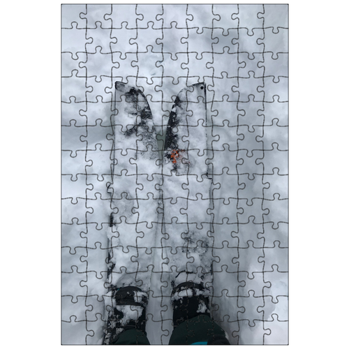 фото Магнитный пазл 27x18см."сноуборд, сплитборд, снег" на холодильник lotsprints