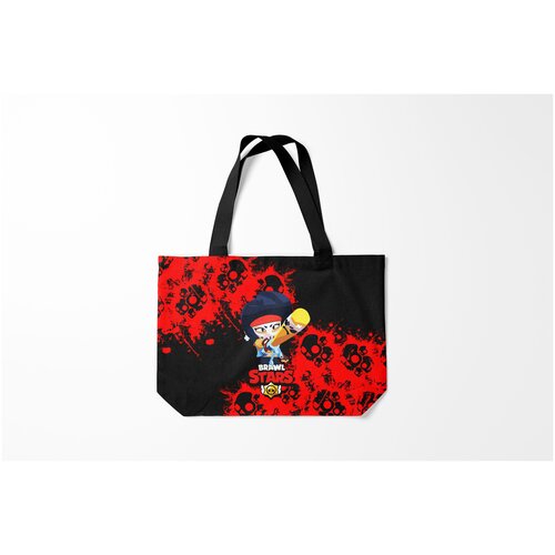 фото Сумка-шоппер / 46х35 см / геймерам / brawl stars bibilante burnettie