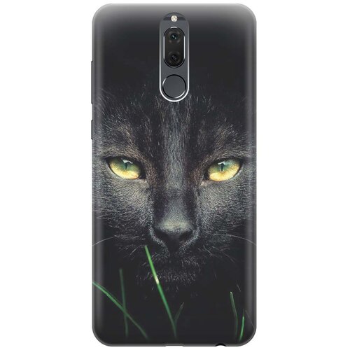 фото Gosso ультратонкий силиконовый чехол-накладка для huawei nova 2i с принтом "кошка в темноте"