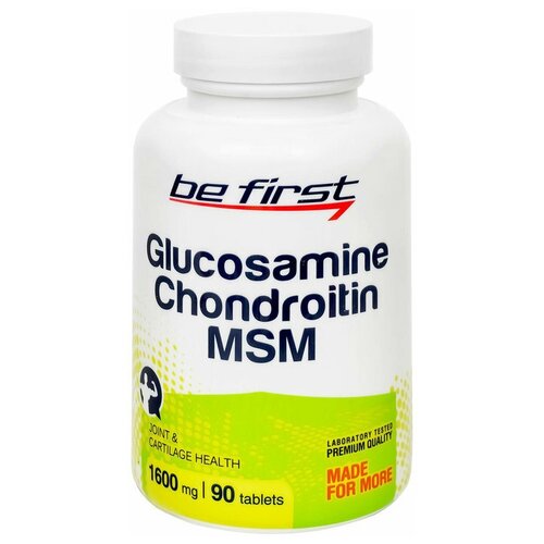 Be First Glucosamine+Chondroitin+MSM хондопротекторы глюкозамин 500 мг хондроитин 400 мг и мсм 400 мг glucosamine chondroitin msm 90таб