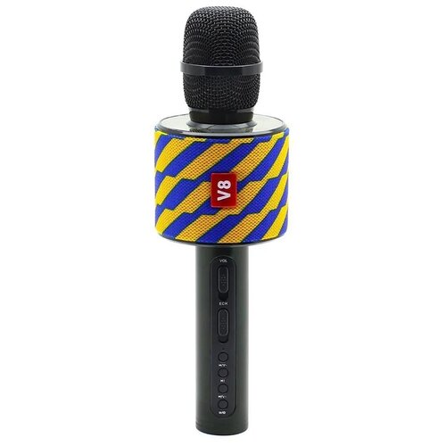 Беспроводной микрофон караоке/ Домашний детский микрофон караоке/ Караоке колонка с микрофоном по блютуз