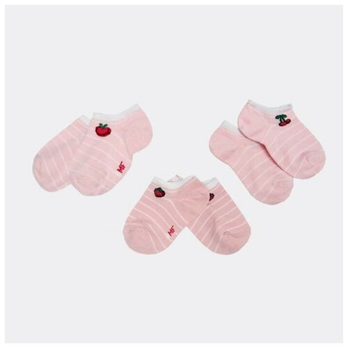 Mark Formelle Набор детских носков (3 пары), цвет светло-розовый, размер 24 (37-38) розовый  
