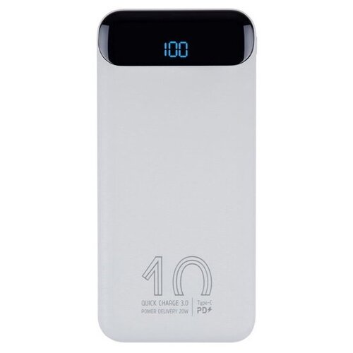 Внешний аккумулятор с дисплеем, 10000 mAh внешний аккумулятор borofone bj9 10000 mah qc 3 0 черный 3a