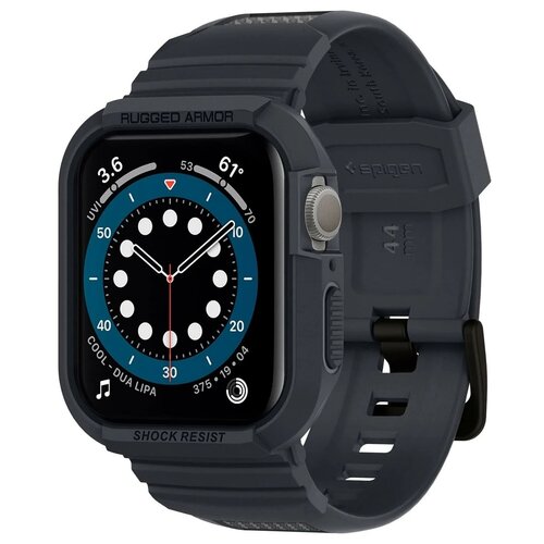 Чехол Spigen Rugged Armor Pro для Apple Watch series 4/5/6/SE 44mm, серый