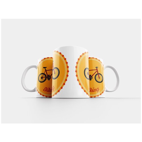 фото Кружка "значок, чутье, езда на велосипеде" 320 мл lotsprints