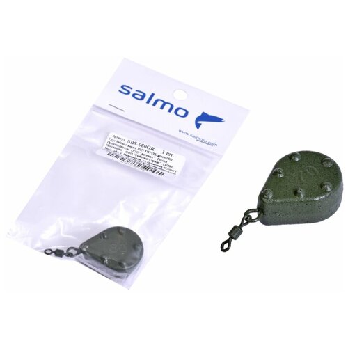 груз с вертлюгом salmo bun swivel 040 г цвет green Груз с вертлюгом Salmo Bun Swivel, 080 г (цвет: green)