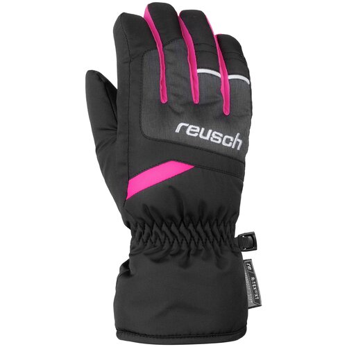 фото Перчатки reusch bennet r-tex xt детские, размер 4, черный, розовый