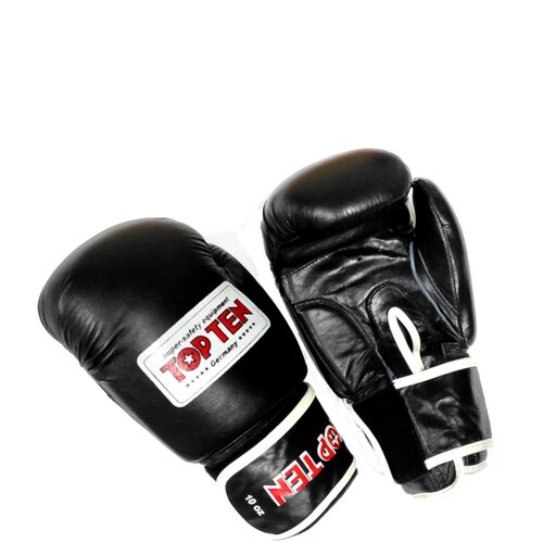 Боксерские перчатки Top Ten Black Champion 10 OZ