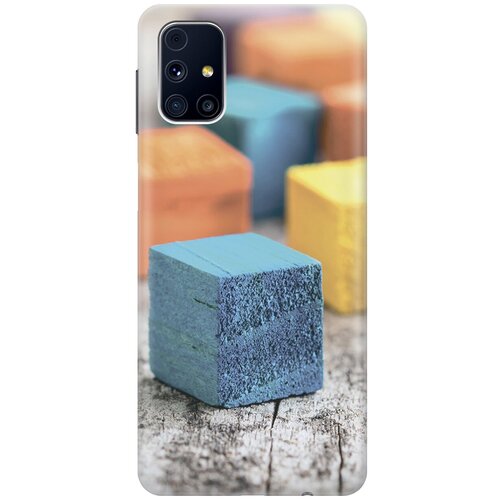 фото Силиконовый чехол на samsung galaxy m31s / самсунг м31 эс с принтом "разноцветные бруски gosso