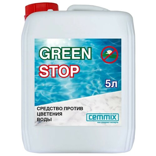 средство против цветения воды cemmix green stop 1 л Cemmix GreenStop средство против цветения воды 5 л