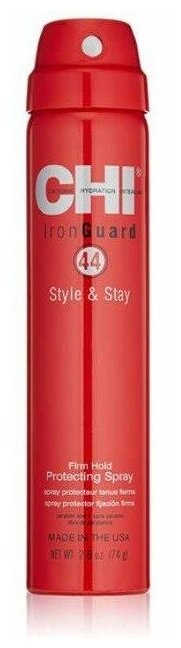 CHI 44 Iron Guard Firm Hold Protecting Spray -Термозащитный Спрей сильной фиксации 284 гр