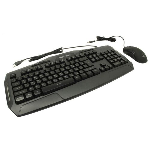 Проводной игровой набор Jet.A Panteon GS270 полноразмерная мембранная клавиатура с LED-подсветкой: