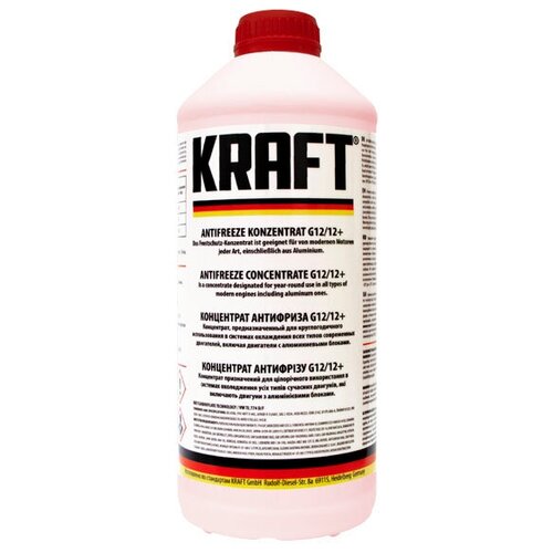 Концентрат антифриза Kraft G12/G12+ 1.5L KF103