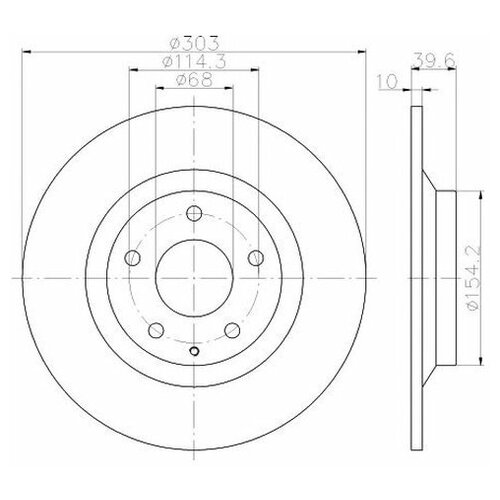 фото Тормозной диск mintex mdc2388 для mazda cx-3, cx-5, cx-8