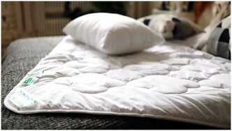Одеяло лежебока TENCEL & SATEEN 140х205 легкое, 9621-140-1-00, белого цвета