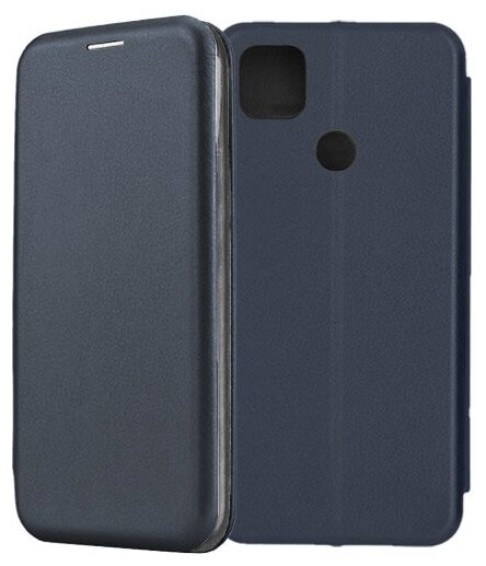 Чехол-книжка Fashion Case для Xiaomi Redmi 9C темно-синий