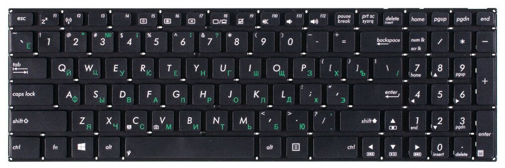 Клавиатура для ASUS K56CB, K56CM, X550VC, X550LC, X550ZE, X550LB и др,