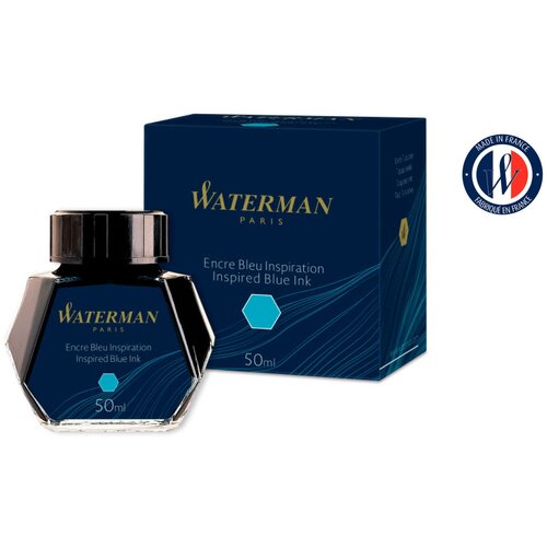 Флакон с чернилами Waterman (CWS0110810) Inspired Blue чернила 50мл для ручек перьевых