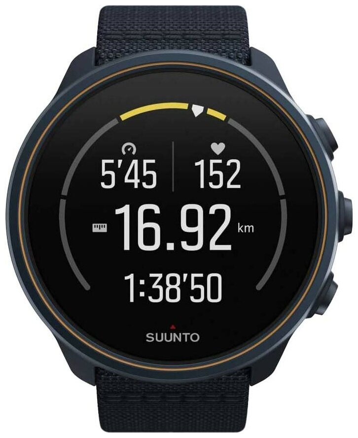 Часы Suunto 9 Baro Titanium, синий нейлоновый ремешок