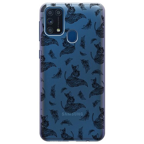 фото Re:pa чехол - накладка transparent для samsung galaxy m31 с 3d принтом "foxes and feathers"