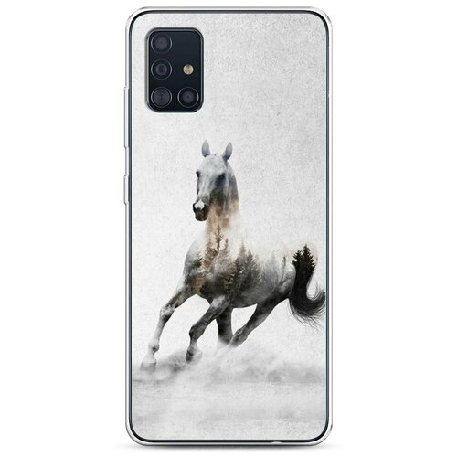 фото Силиконовый чехол "лошадь лес" на samsung galaxy a51 / самсунг гэлакси а51 case place