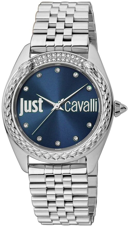 Наручные часы Just Cavalli Box Set JC1L195M0055, синий, серебряный