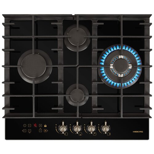 Газовая варочная панель Hiberg VM 6145 RB черный 2510900₽