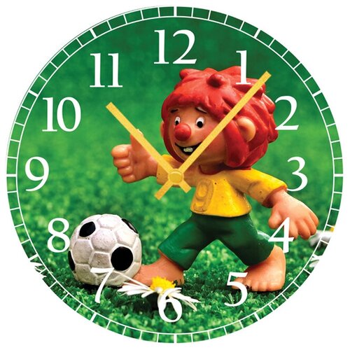 фото Svs настенные часы svs 3501223 kids игрушка футболист