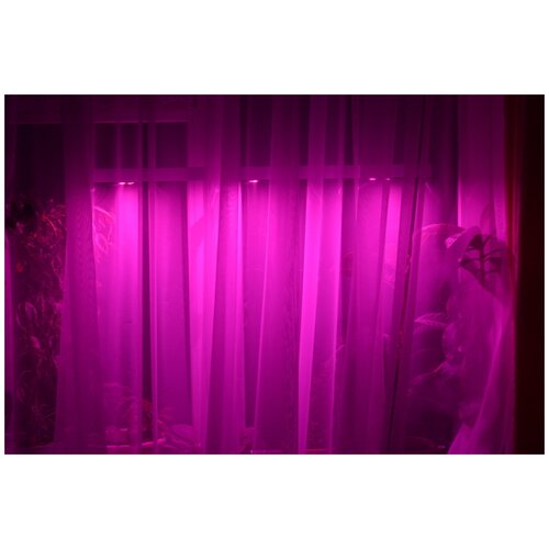 фото Оконная светодиодная лампа для растений "васат" 30 вт, 110 см агрономия xxi век