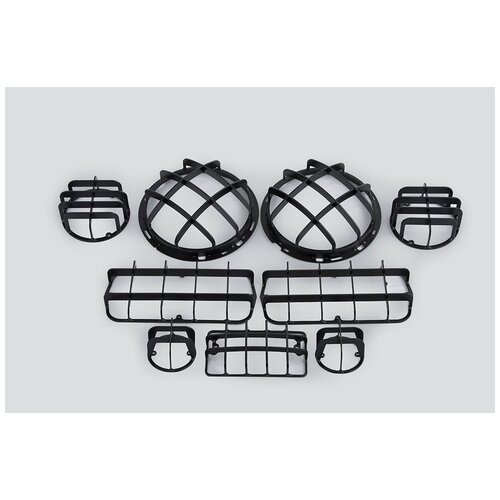 Комплект защитных решеток ФАР (для А/М УАЗ хантер,черное порошковое покрытие)