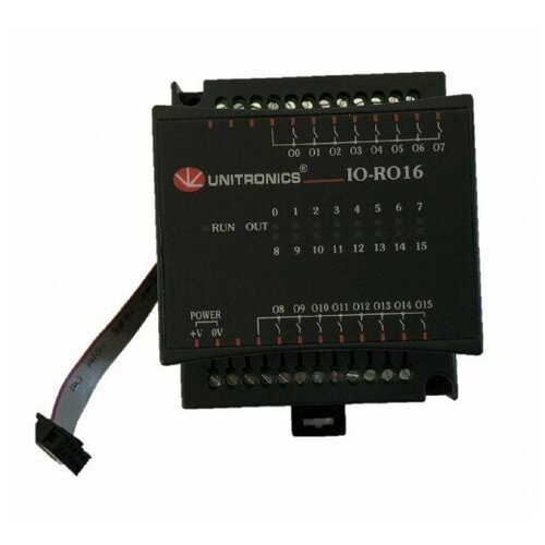 IO-RO16 Модуль дискретных выходов 16RO, 24VDC Unitronics io di16 модуль дискретного ввода 16di 24vdc unitronics