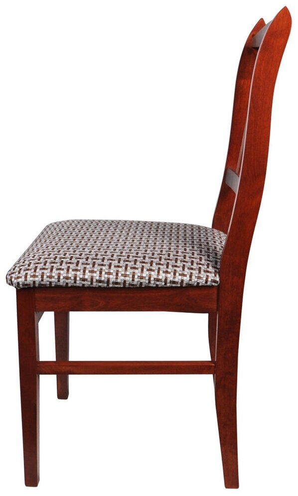 Стул Мебель--24 Гольф-1, цвет вишня, обивка ткань рогожка корфу, ШхГхВ 45х42х93 см., от пола до верха сиденья 44 см. - фотография № 3