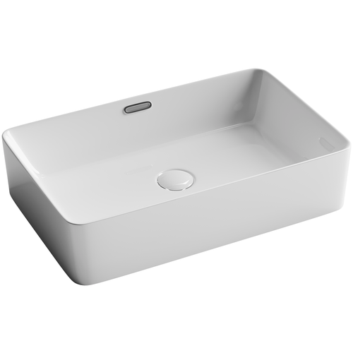 фото Накладная раковина ceramica nova element cn5025 прямоугольная с переливом 60х38